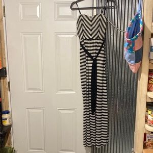 Long striped dress